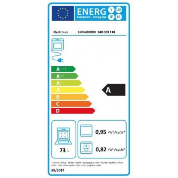 Electrolux LKR64020BX Κουζίνα 73lt με Κεραμικές Εστίες Π59.6εκ. Inox Electrolux LKR64020BX Κουζίνα 73lt με Κεραμικές Εστίες Π59.6εκ. Inox